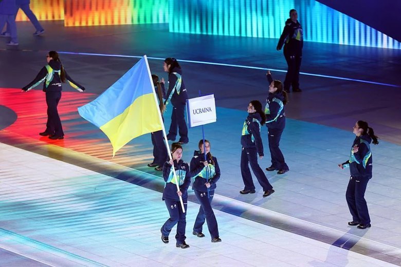 Паралімпіади 2026 - прапор України на церемонії відкриття