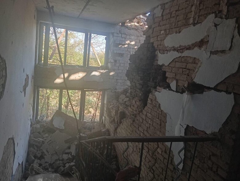 Dudchany after the shelling