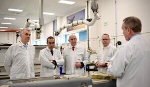 Lecornu at the rocket production facility