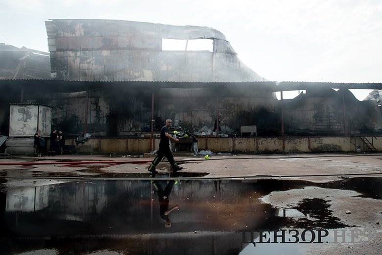 Наслідки удару по Оболонському району Києва 5 серпня