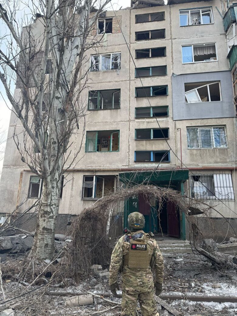 Kostyantynivka after the shelling on 22 February 2025