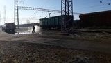 Вагон грузового поезда с 50 тоннами серы задымился на Одесчине, - ГСЧС. ФОТО