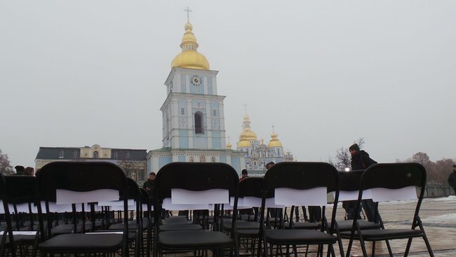 Kyiv’s Mykhailivska Square hosted Empty Seats rally in support of Kremlin-held political prisoners 05