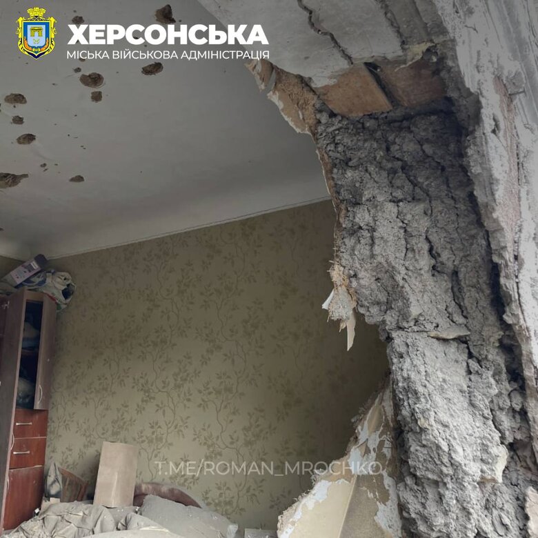 Наслідки обстрілу Херсону 13 червня