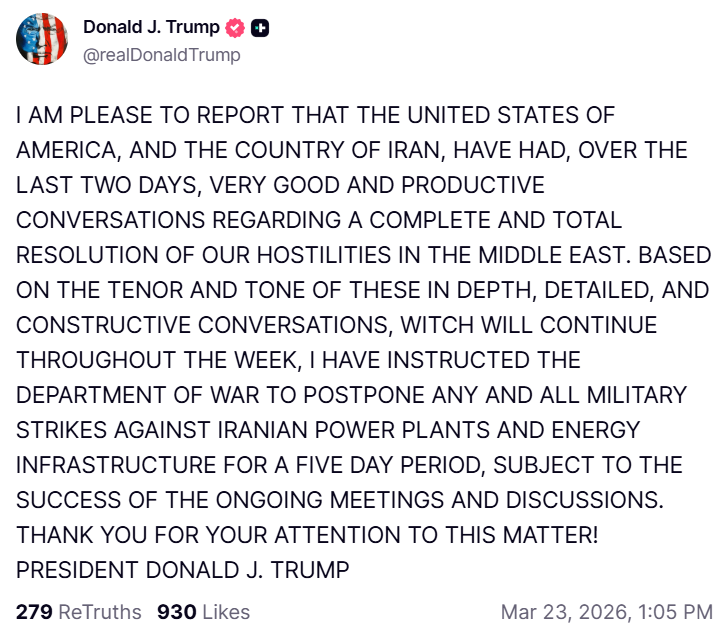 США та Іран провели переговори: Трамп розповів подробиці