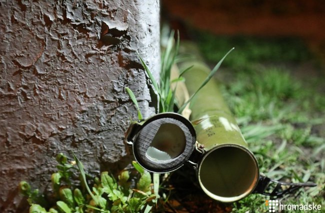 Unidentified persons shelled Kyiv-based office of Kyivmiskbud developer 04