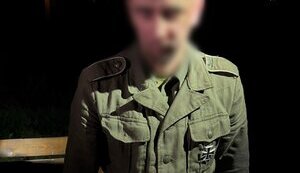 Гулял в форме Вермахта и с гранатой в руках: в Запорожье задержали мужчину по подозрению в хранении оружия, - Нацполиция. ФОТО