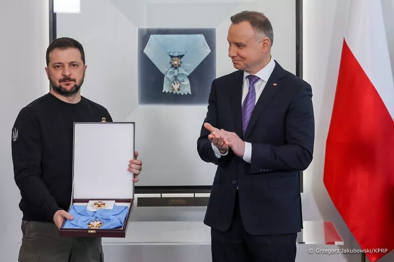 Дуда нагородив Зеленського орденом Білого Орла - найвищою відзнакою Польщі 01