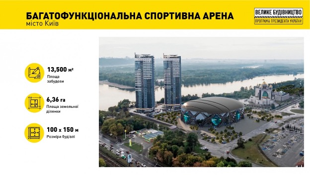 В Киеве построят арену для Евробаскет-2025, она будет вмещать около 16 тыс. зрителей, - ОП 03