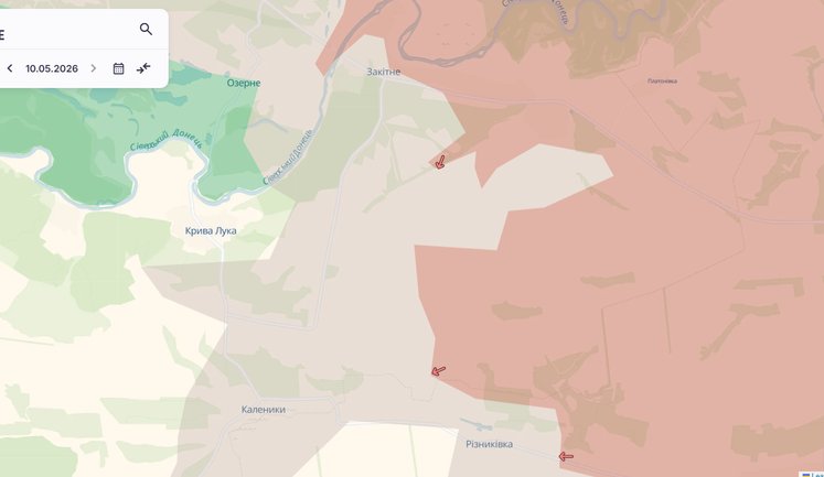 Enemy has advanced near Zakitne in Donetsk Oblast, - DeepState. MAP