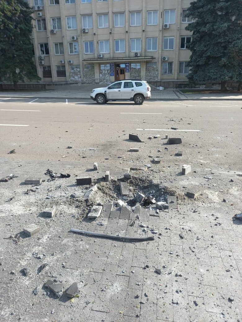 Consequences of shelling in the Kramatorsk district