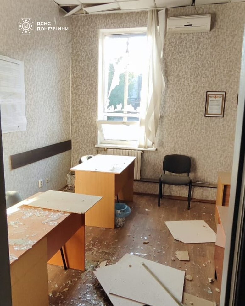 Удар по пожежно-рятувальній частині в Краматорську 6 жовтня