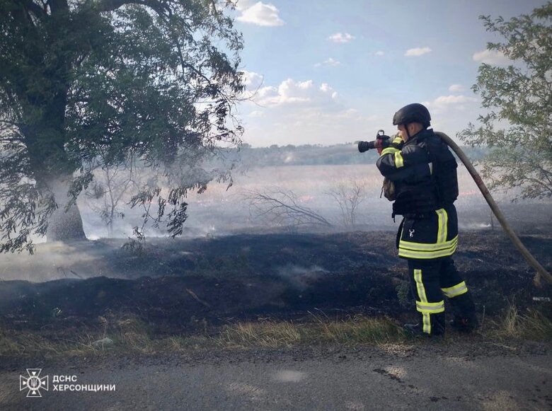 пожежі на полях Херсонщини
