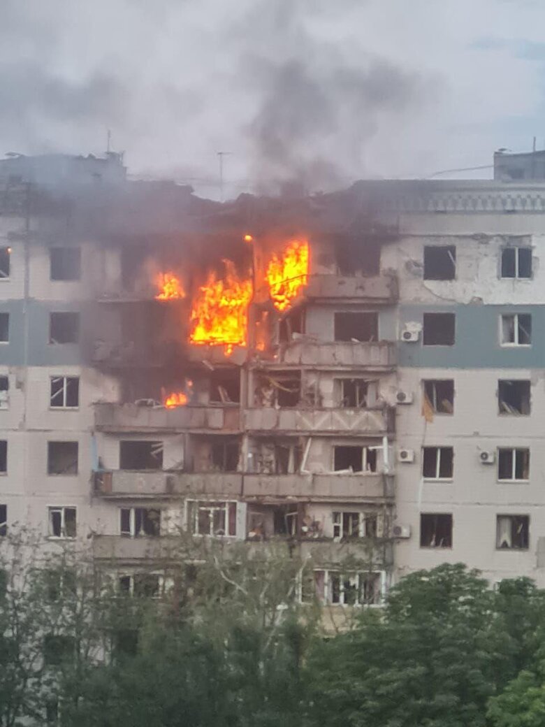 Donetsk region after shelling