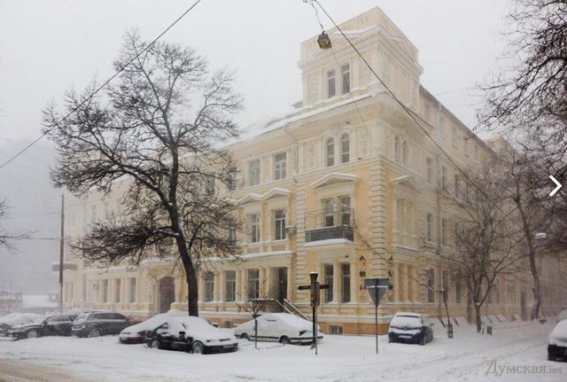 одесса снегопад