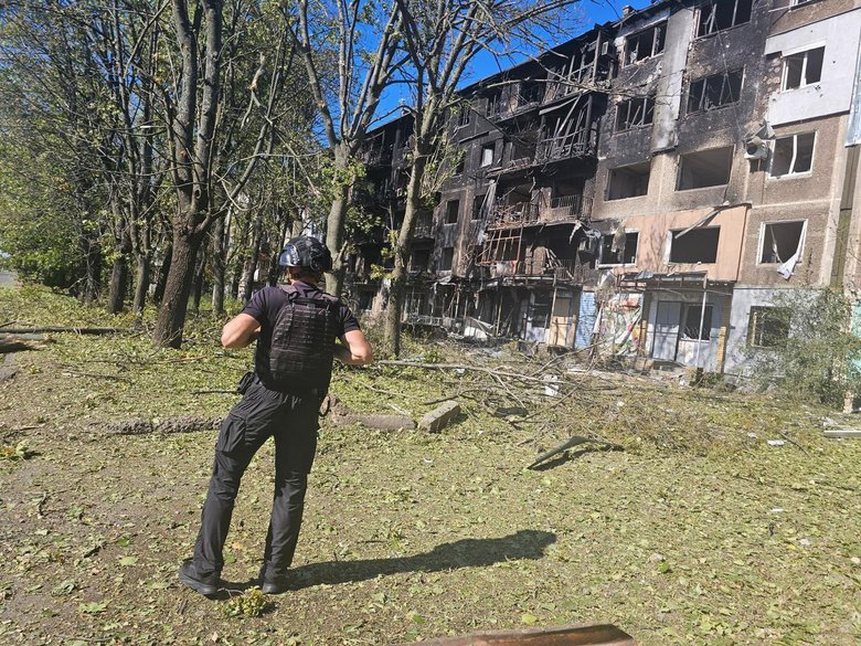 Shelling of Donetsk region on 3 September