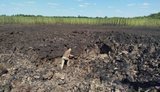 Воронка после падения северокорейской баллистической ракеты KN-23 возле Кривого Рога. ФОТОрепортаж