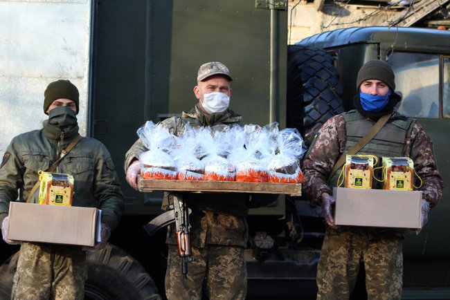 Празднование Пасхи военнослужащими в зоне проведения ООС 05