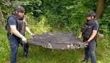 Shahid debris in the Kyiv region