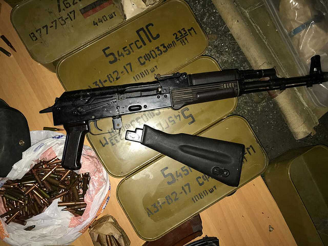 arms cache: Police seized grenade launcher, ammunition, shells and  explosives from former soldier. PHOTOS+VIDEO