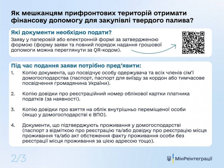 Як отримати допомогу для купівлі твердого палива