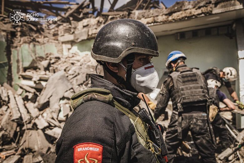 Russian strike on Kharkiv on 25 July
