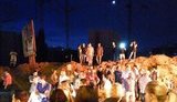 Жители Вишневого сломали и сожгли забор, протестуя против возведения многоэтажки в парке. ФОТОрепортаж