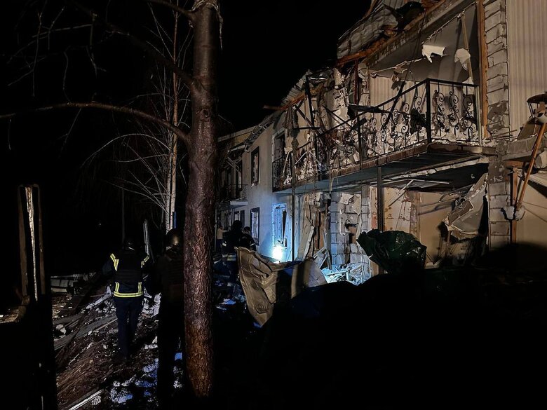 Consequences of the attack on Kyiv region on 19 March 2025