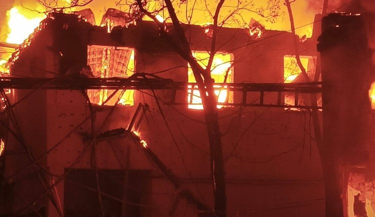 Drones launched massive attack on Bilhorod-Dnistrovskyi district: shoe factory was hit. PHOTOS