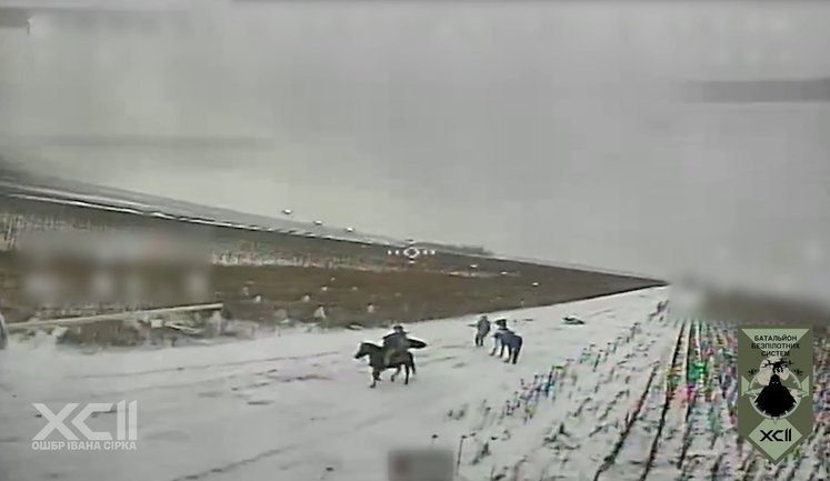 Кінна піхота РФ знищена ударними дронами 92-ї бригади. ВIДЕО