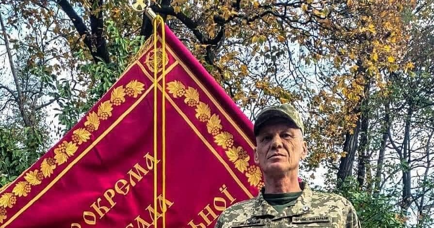 129 бригада ТРО: Бойові прапори для тероборонівців | Цензор.НЕТ
