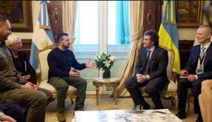 Володимир Зеленський і Хав’єр Мілей