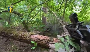 Soldiers of 57th Separate Motorized Infantry Brigade clear enemy dugout and eliminate ruscists who refused to surrender. VIDEO