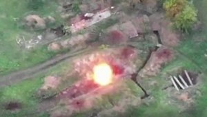 Aerial recon footage shows targeted strike at IFV of Russian proxies. VIDEO