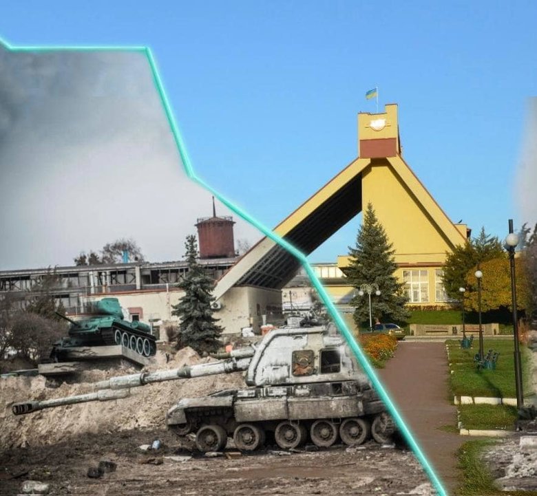 Trostyanets before and after arrival of Russian world: the mayor showed consequences of occupants` invasion 08