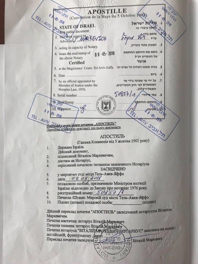 У Державну міграційну службу направлено заяву про позбавлення нардепа Рабіновича громадянства України 04