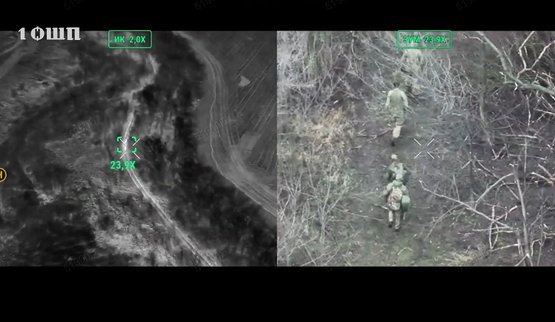 Сили оборони врятували 2 бійці штурмового полку від полону використавши важкий дрон Вампір