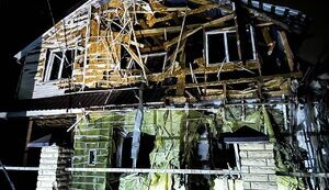 Последствия вражеской атаки на Киевщину. ФОТОрепортаж