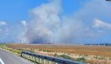 Пожежа на полігоні армії РФ на мисі Чауда в Криму
