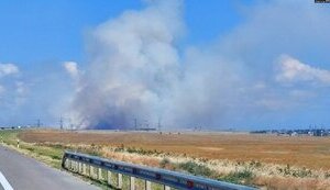 Пожежа на полігоні армії РФ на мисі Чауда в Криму