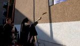 Меморіальну дошку загиблому захисникові України Давиду Гамсахурдії відкрили в Ужгороді. ФОТОрепортаж