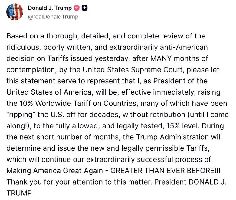 допис Трампа