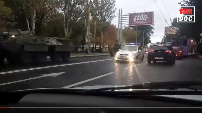 БТР из российского фейка о разоружении базы Правого сектора засветился в оккупированном Донецке 04