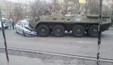 На Ривненщине БТР с отказавшими тормозами попал в ДТП. ФОТО