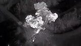 explosion of an anti-tank mine