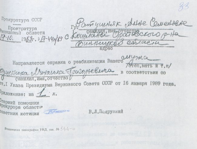 Ніхто не згадує як же добре було в 1933-му чи в 1937-му. Тільки пломбір смачний згадують!: історія репресованого Михайла Ратушняка із Вінниччини 07