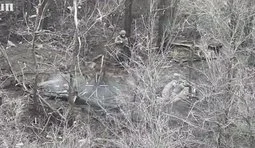 Two soldiers from the 1st Assault Regiment took eight occupiers prisoner