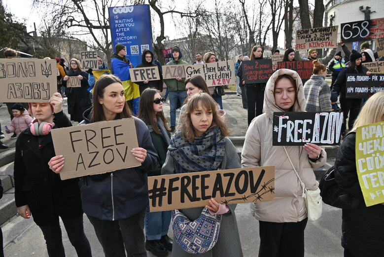 Акція на підтримку полонених захисників Азовсталі