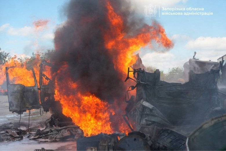 Атака на Запоріжжя: пошкоджено цистерну з паливом, є загиблий