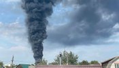 Вибухи у Брянську та чорний дим над містом